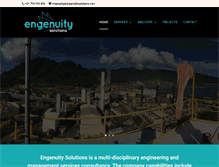 Tablet Screenshot of engenuitysolutions.com